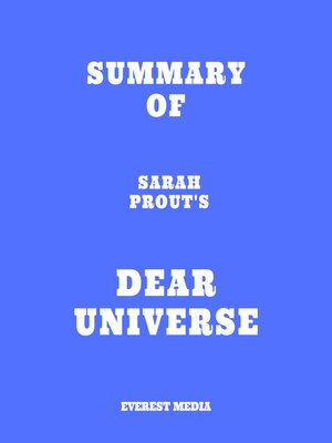 cover image of Summary of Sarah Prout's Dear Universe